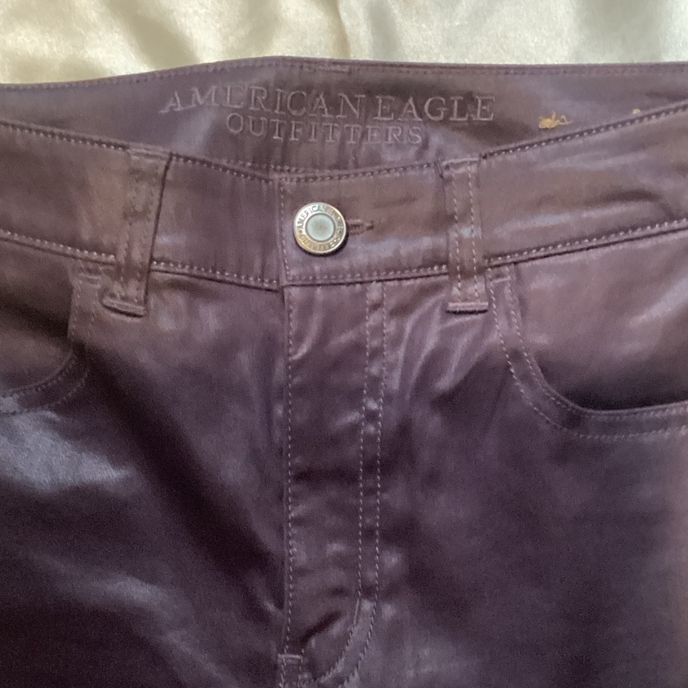 American Eagle Outfitters Deep Purple Pants - Picture 2 of 6